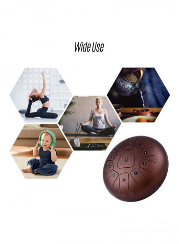 11-Tone Steel Tongue Drum With 2 Mallets