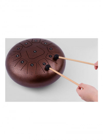 11-Tone Steel Tongue Drum With 2 Mallets