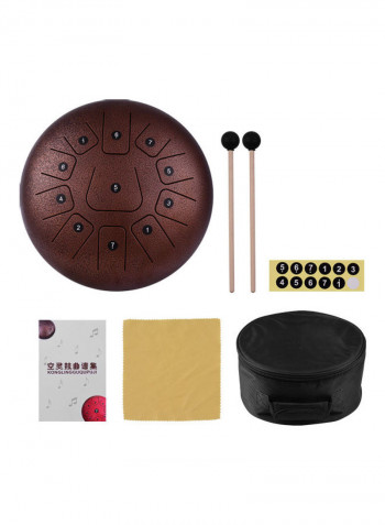 11-Tone Steel Tongue Drum With 2 Mallets
