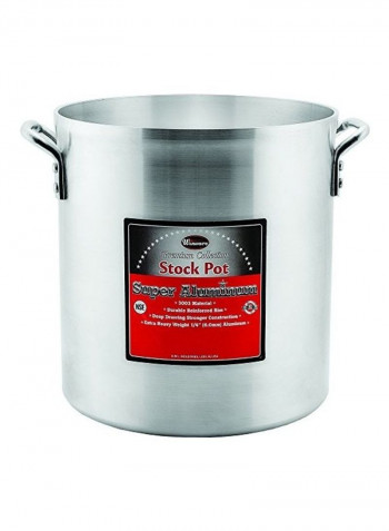 Aluminum Stock Pot Silver