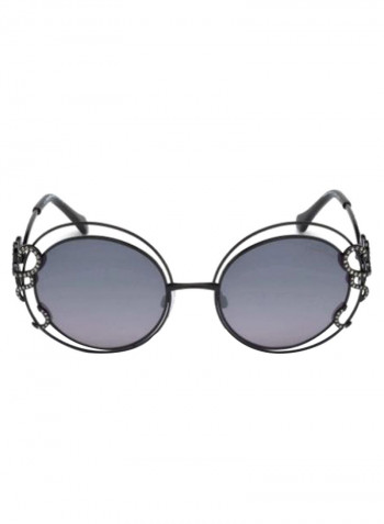Women's Oval Frame Sunglasses - Lens Size: 55 mm