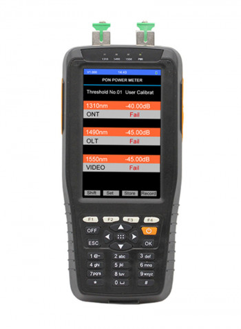 Pon Power Meter Fiber Optical Cable Tester Black