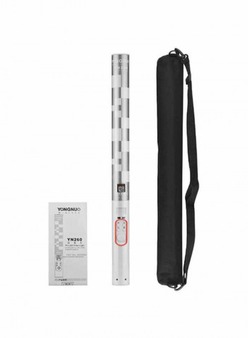 Professional LED Dimmable Bi-Colour Video Light 59.5x7cm Silver/Grey