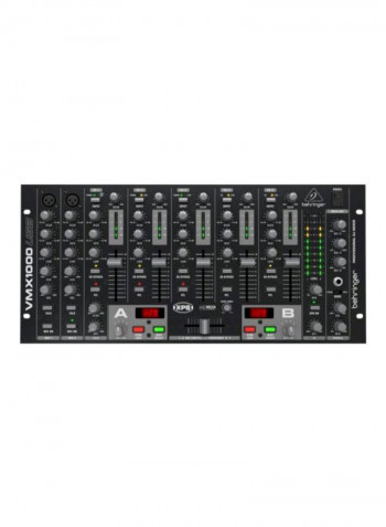 7-Channel Rack-Mount DJ Mixer VMX1000USB Black/Grey