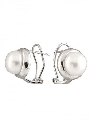 925 Sterling Silver Pearl Stud Earrings