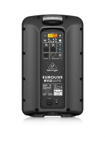 PA Speaker System With MP3 Player And Integrated Mixer B112MP3 Black