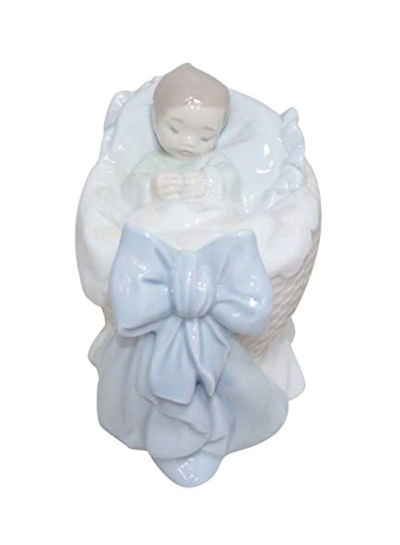 Newborn Treasure Collectible Figurine White/Blue/Brown 3.5x2.75inch