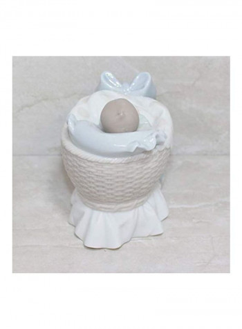 Newborn Treasure Collectible Figurine White/Blue/Brown 3.5x2.75inch