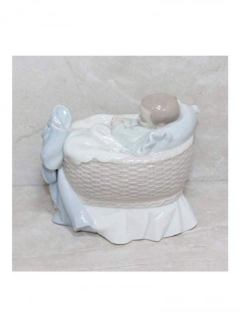 Newborn Treasure Collectible Figurine White/Blue/Brown 3.5x2.75inch