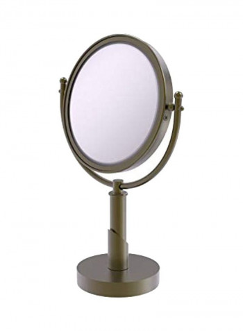 Soho Collection Magnification Wall Mounted Mirror Clear/Gold 8inch