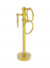 Vanity Top 3 Ring Guest Towel Holder Gold 5x15x8inch