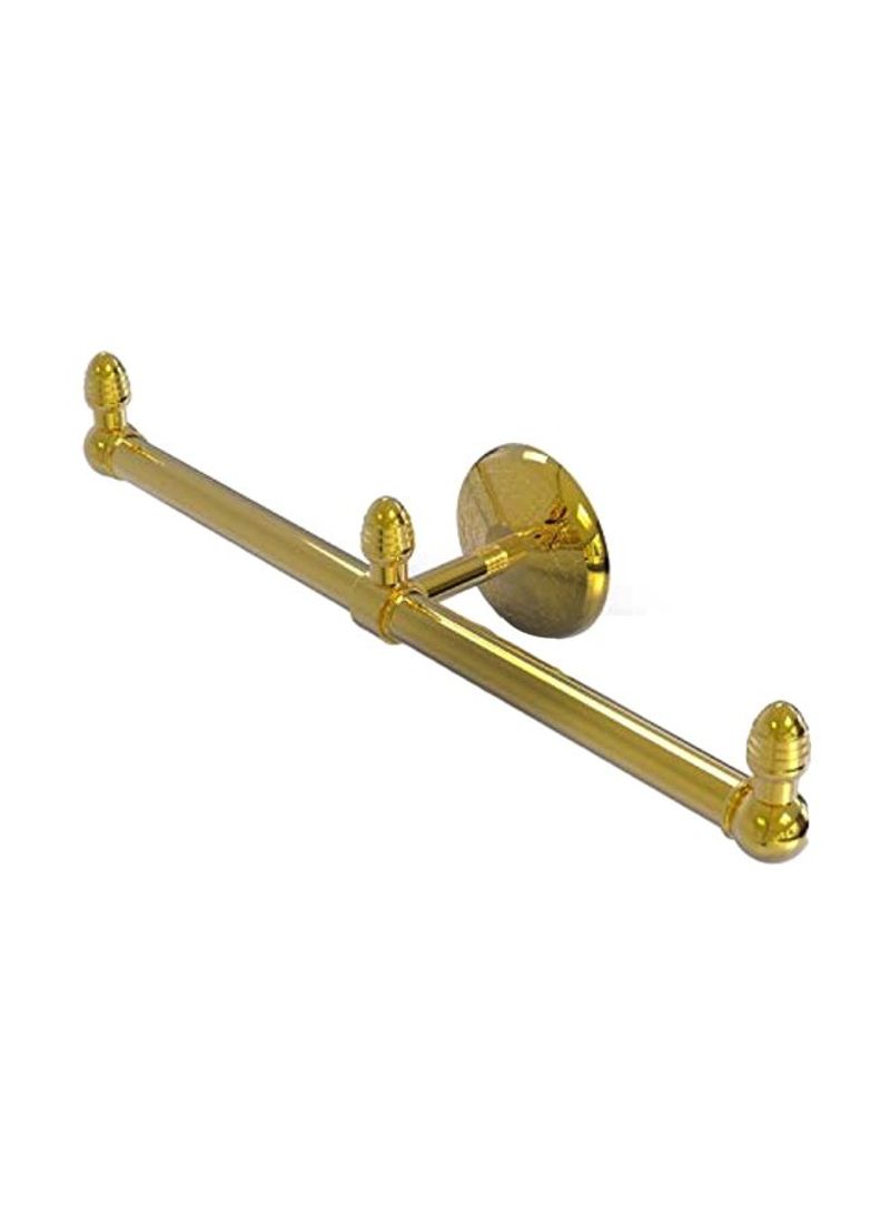 Monte Carlo Collection 2 Arm Guest Towel Holder Gold 15.5inch
