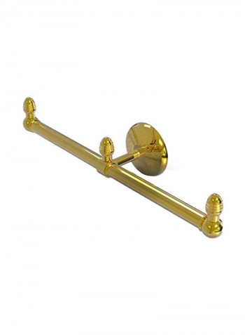 Monte Carlo Collection 2 Arm Guest Towel Holder Gold 15.5inch