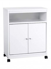 Kitchen Microwave Cart White