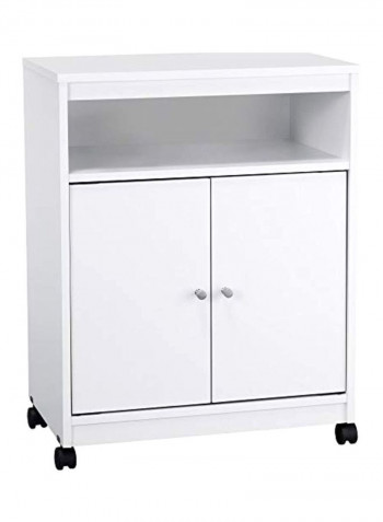 Kitchen Microwave Cart White