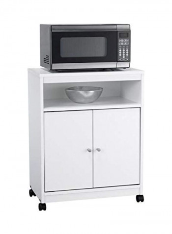 Kitchen Microwave Cart White