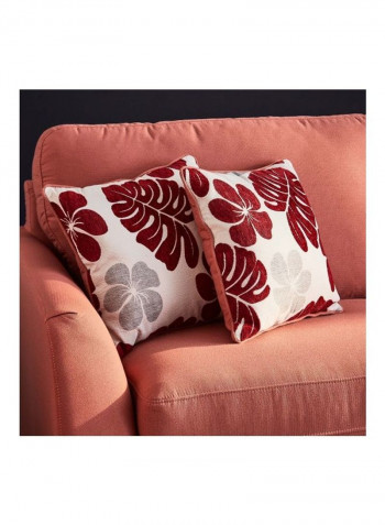2-Seater Sofa With Two Cushion Red 152 x 91cm