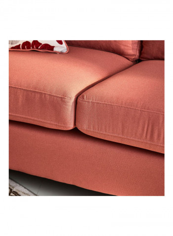 2-Seater Sofa With Two Cushion Red 152 x 91cm