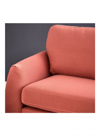 2-Seater Sofa With Two Cushion Red 152 x 91cm