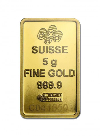 24 Karat Swiss Pamp Queen Fortuna Gold Bar