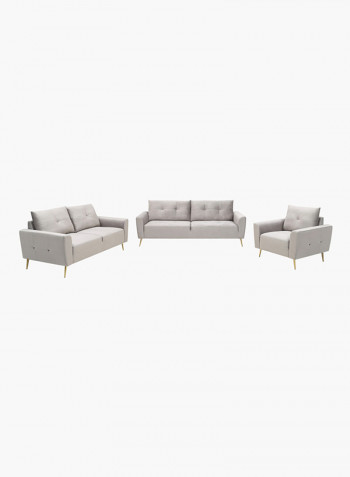 Turin Triple Seater Sofa Grey