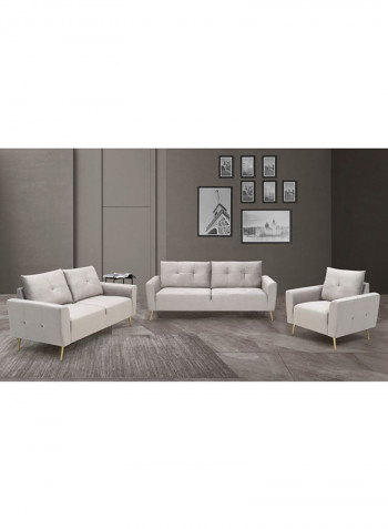 Turin Triple Seater Sofa Grey
