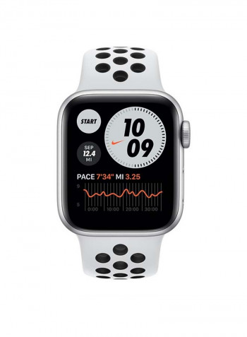 Watch Nike SE-44 mm GPS Silver Aluminium Case with Nike Sport Band Pure Platinum/Black