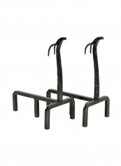 2-Piece Deer Wrought Iron Fireplace Andiron Set Black reviews 2-Piece Deer Wrought Iron Fireplace Andiron Set Black