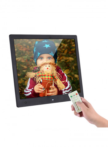 Wide Screen High Resolution LED Digital Photo Frame Black
