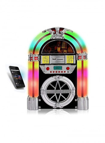 Bluetooth Jukebox MP3 Speaker Player B00WTQDVKE White/Black