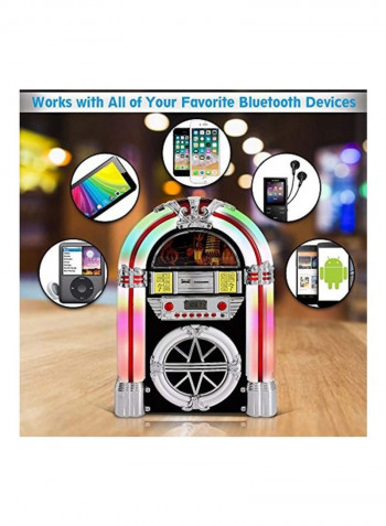 Bluetooth Jukebox MP3 Speaker Player B00WTQDVKE White/Black