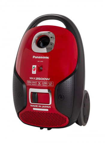 Canister Vacuum Cleaner 2500W 6 l 2500 W MCCJ919R Grey/Red
