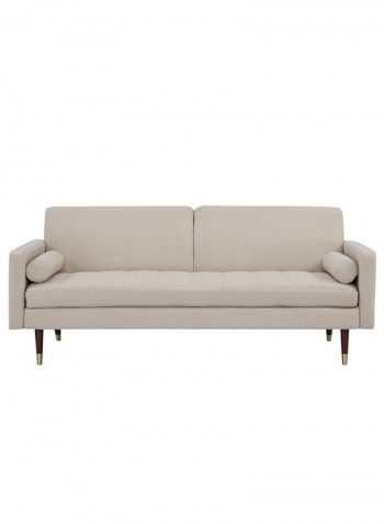 Jolene Fabric Sofabed Beige 196x80x81cm