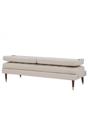 Jolene Fabric Sofabed Beige 196x80x81cm