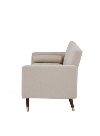 Jolene Fabric Sofabed Beige 196x80x81cm