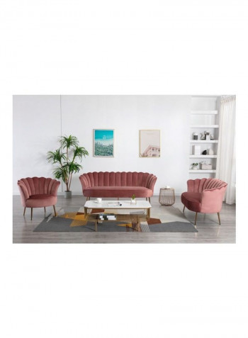 Petal 2-Seater Sofa Pink 79x148cm