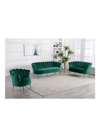 Petal 2-Seater Sofa Green 79x148cm