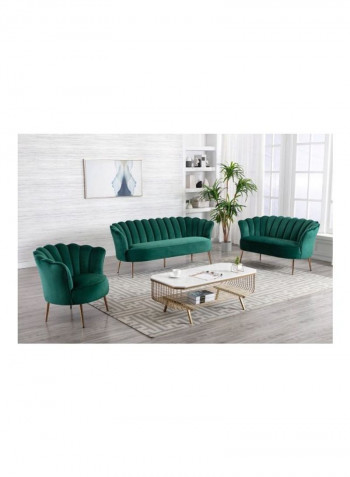 Petal 2-Seater Sofa Green 79x148cm