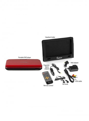 Portable DVD Player DVP1016R Red/Black
