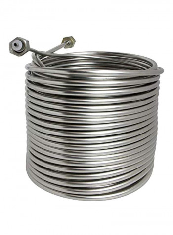 Jockey Box Cooling Coil Silver 9.5x9.5x10inch