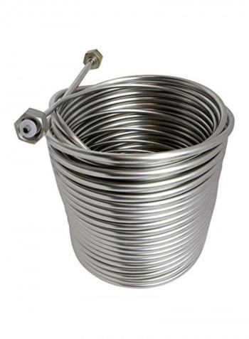 Jockey Box Cooling Coil Silver 9.5x9.5x10inch