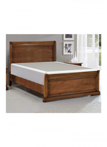 Wood Box Spring White Full