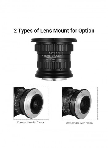 15mm f4.0 Macro Lens For Canon Black