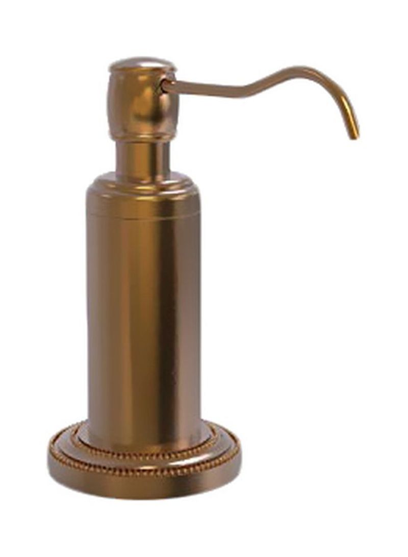 Dottingham Collection Vanity Top Soap Dispenser Brushed Bronze 7x5x3inch