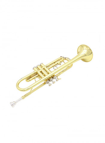 Trumpet Brass Exquisite with Cleaning Brush and Gloves