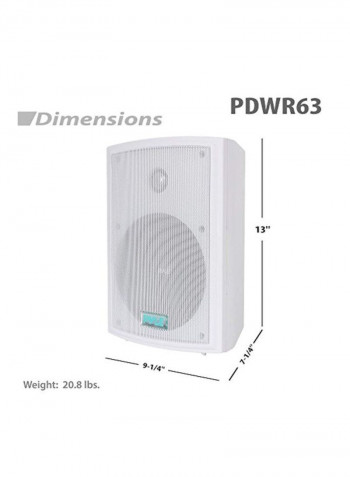 Dual Waterproof Outdoor Speaker System B0007LCLQ8 White