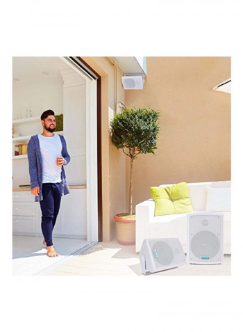 Dual Waterproof Outdoor Speaker System B0007LCLQ8 White