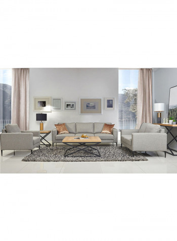Stockholm 2-Seater Sofa Grey 91x160cm