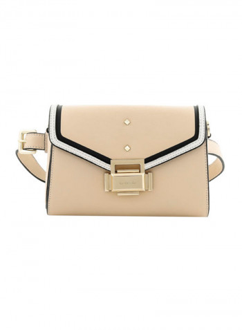 Strong Leather Bag Beige