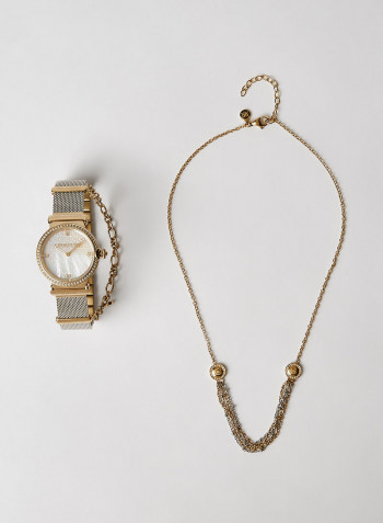 Stylish Necklace And Watch Set